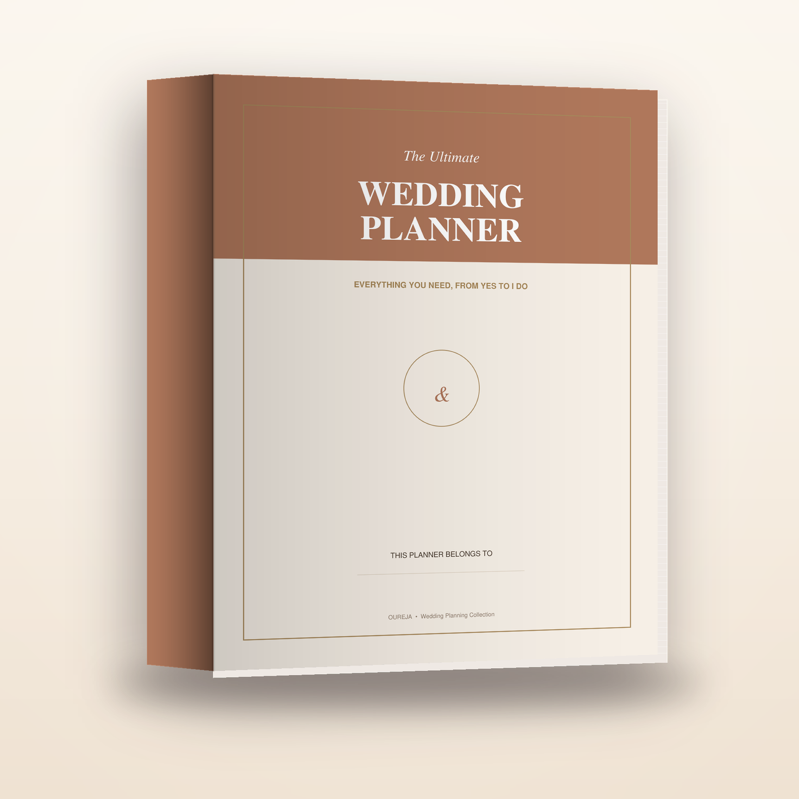 Ultimate Wedding Planner binder, Boho cover