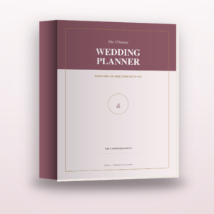 Ultimate Wedding Planner binder, Classic and Elegant cover