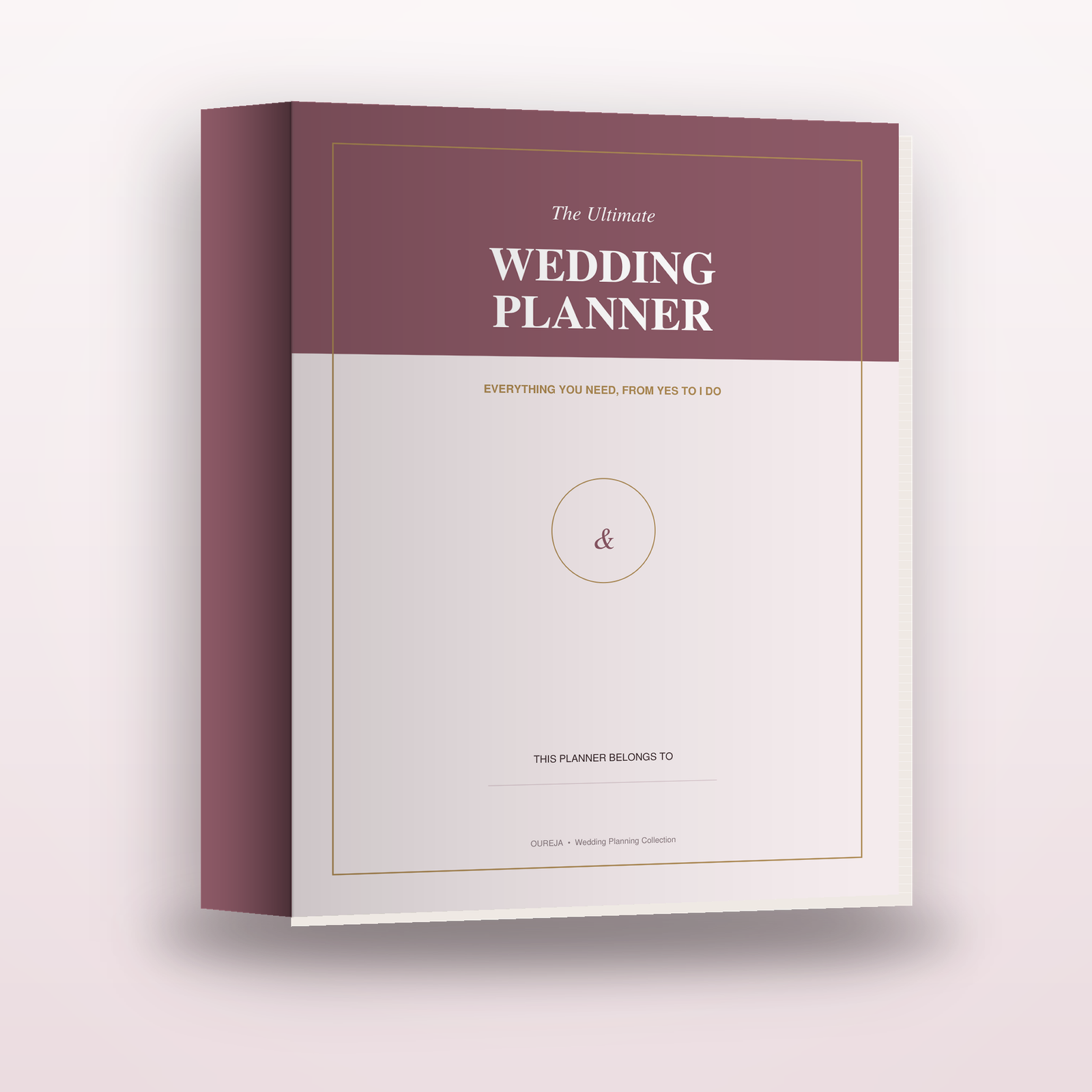 Ultimate Wedding Planner binder, Classic and Elegant cover