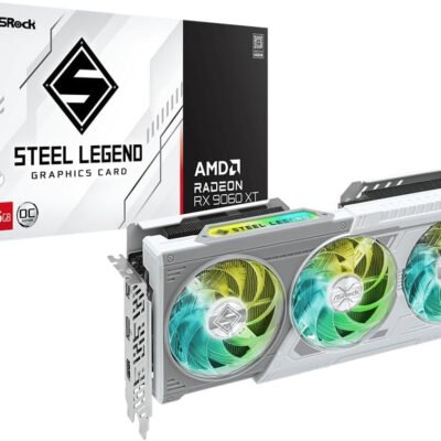 ASRock Radeon RX 9060 XT Steel Legend 16GB GDDR6 OC Graphics Card