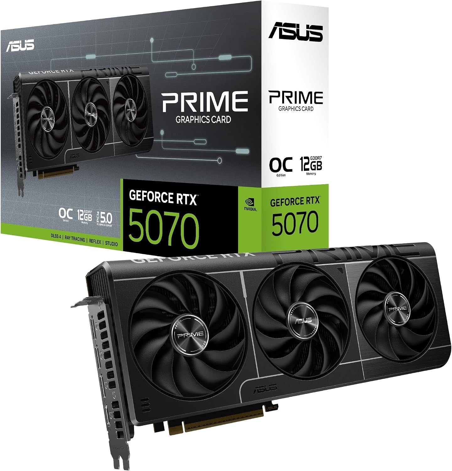 ASUS Prime GeForce RTX 5070 OC Edition 12GB GDDR7 Graphics Card