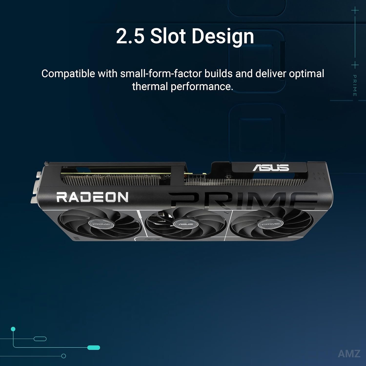ASUS Prime Radeon RX 9060 XT OC Edition 16GB GDDR6 Graphics Card - view 2