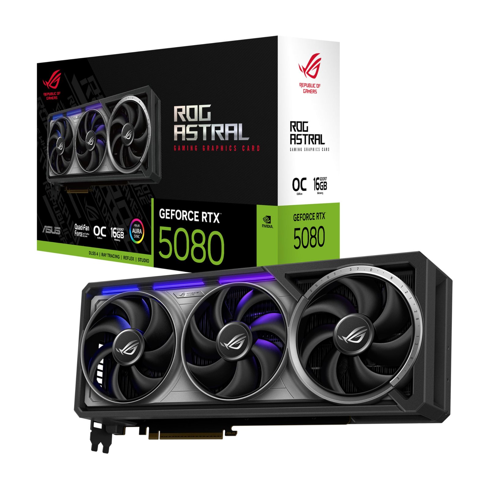 ASUS ROG Astral GeForce RTX 5080 OC Edition 16GB GDDR7 Graphics Card