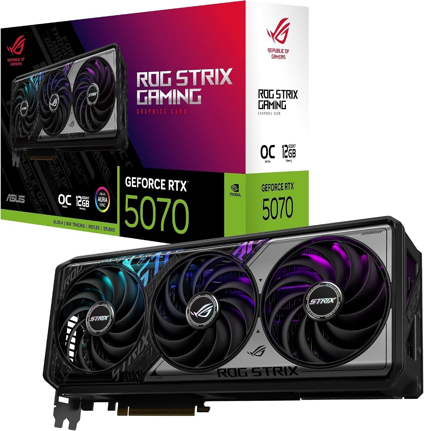 ASUS ROG Strix GeForce RTX 5070 OC Edition 12GB GDDR7 Graphics Card