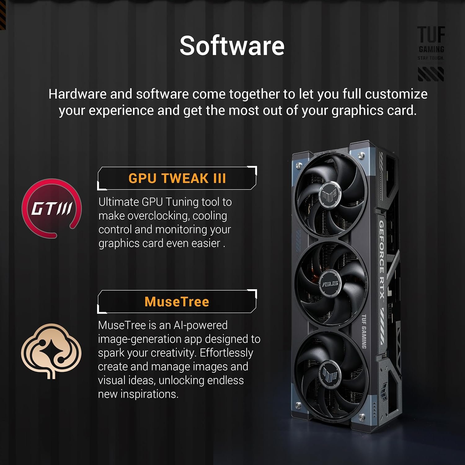 ASUS TUF Gaming GeForce RTX 5090 OC Edition 32GB GDDR7 Graphics Card - view 6