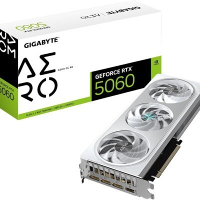 GIGABYTE GeForce RTX 5060 AERO OC 8G 8GB GDDR7 Graphics Card