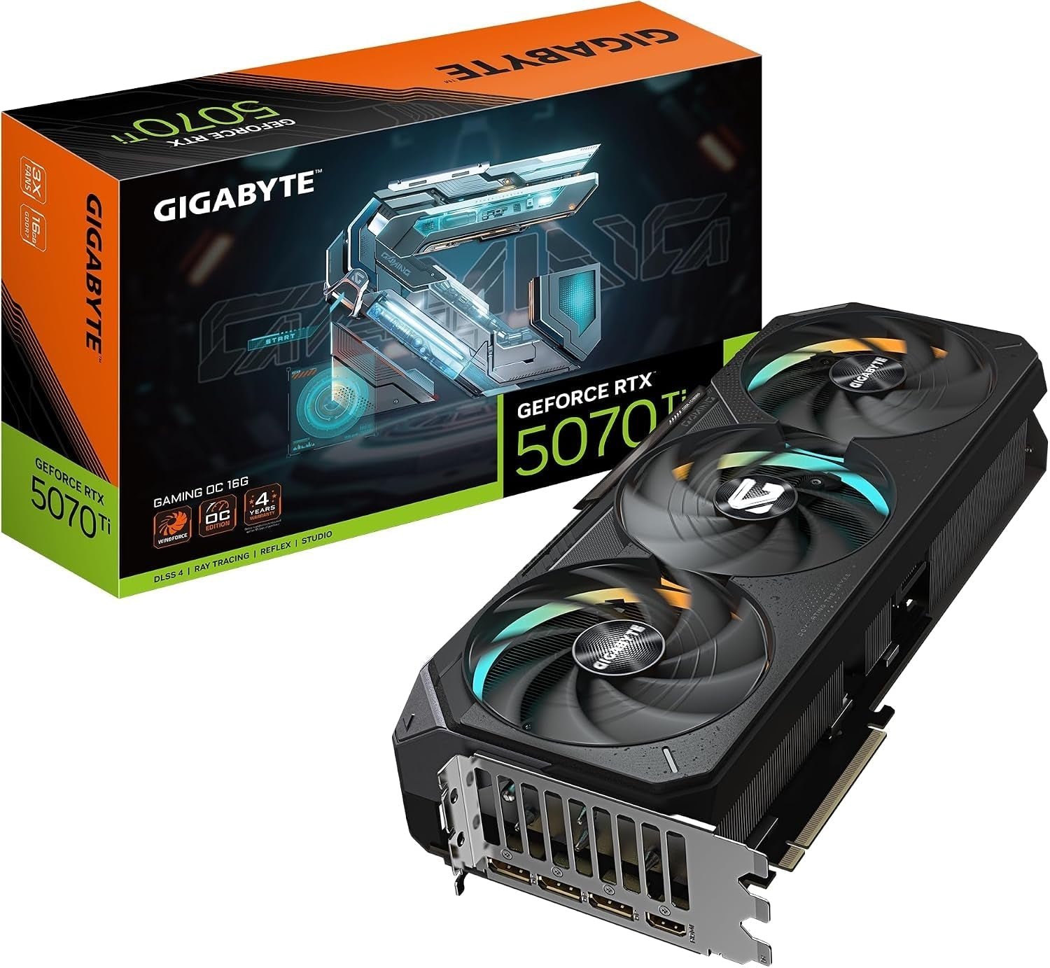 GIGABYTE GeForce RTX 5070 Ti Gaming OC 16G 16GB GDDR7 Graphics Card