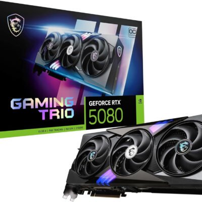 MSI GeForce RTX 5080 16G GAMING TRIO OC 16GB GDDR7 Graphics Card