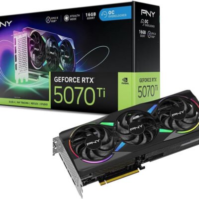 PNY NVIDIA GeForce RTX 5070 Ti Epic-X RGB OC Triple-Fan 16GB GDDR7 Graphics Card