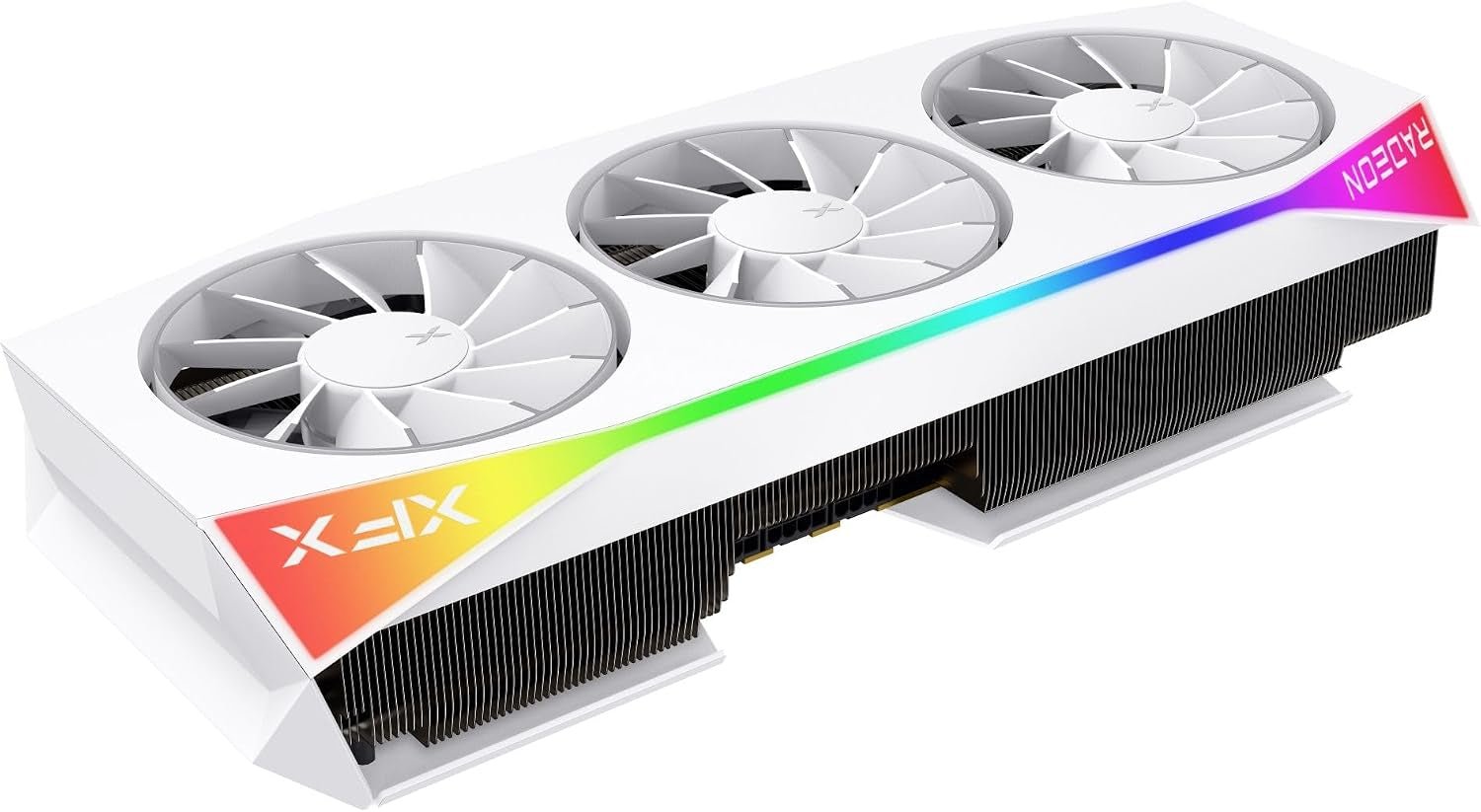XFX Mercury AMD Radeon RX 9070 XT OC Magnetic Air White Edition 16GB GDDR6 Graphics Card - view 3