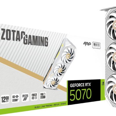 ZOTAC Gaming GeForce RTX 5070 AMP White Edition 12GB GDDR7 Graphics Card